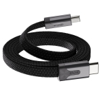 STATIK MagStack Slim Pro Cable; 1M/3.3ft; Black; USB-C to USB-C PUP-0495-3FT-CC-BLK