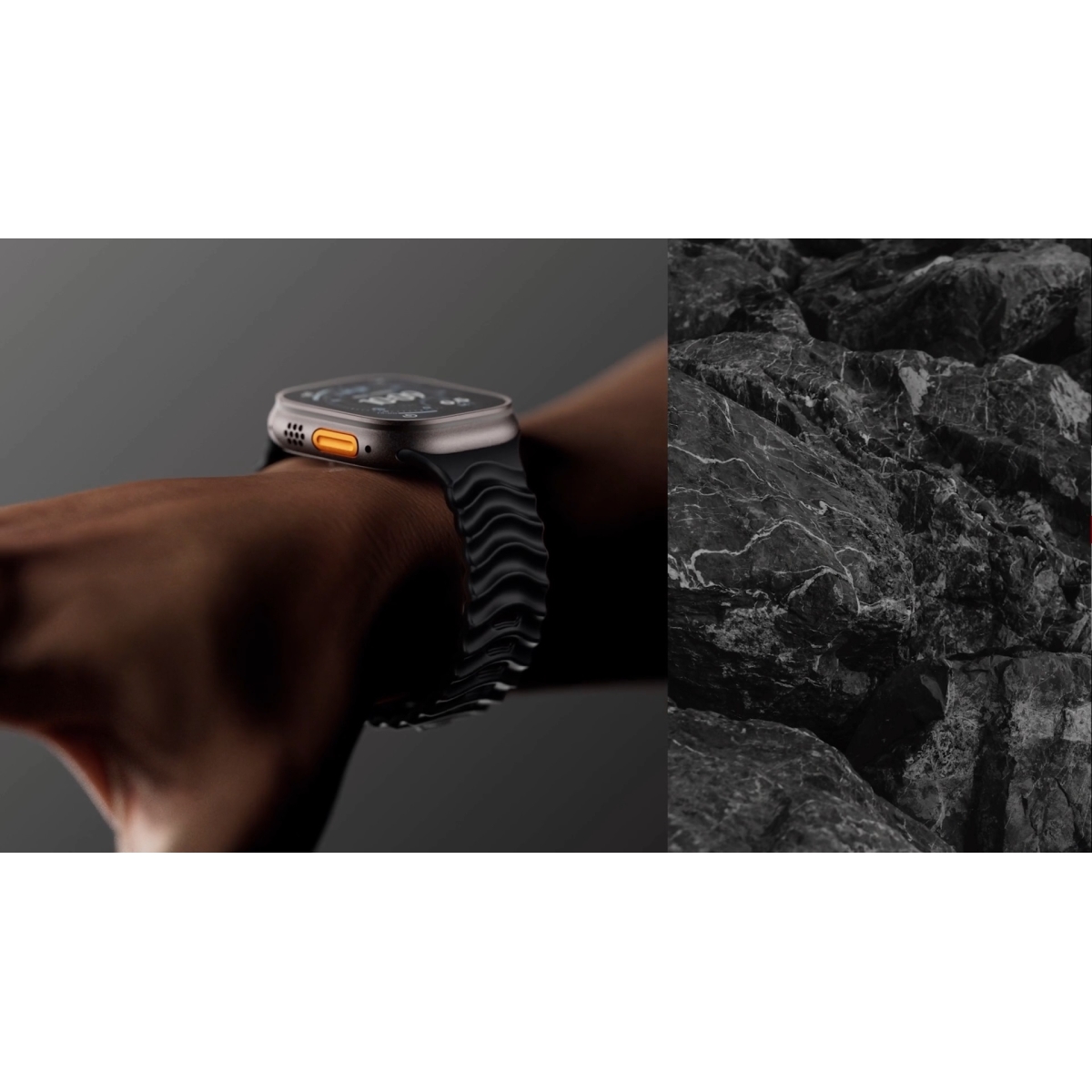 MATERIK Sport Band για Apple Watch 49mm - 42/44mm - 45/46mm Volcanic Black MP-AWB-FKM1-BK - Image 4