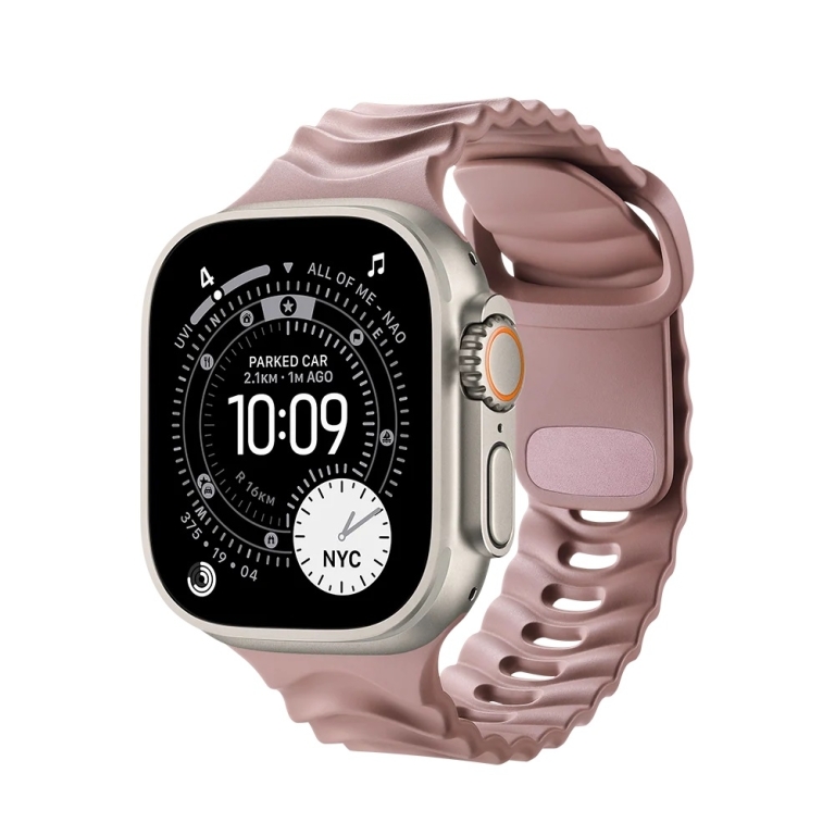 MATERIK Sport Band για Apple Watch 49mm - 42/44mm - 45/46mm Soft Clay MP-AWB-FKM1-BW