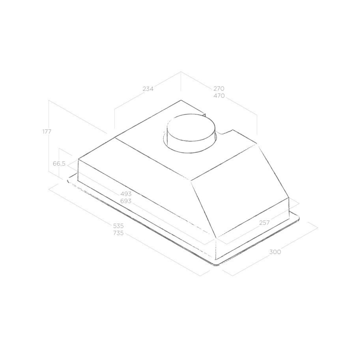 Elica Era C BL/A/52 Μηχανισμός Απορρόφησης 52cm Μαύρος - Image 3