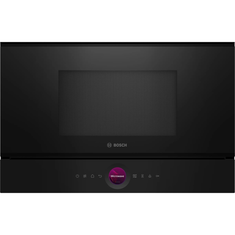 Bosch Εντοιχιζόμενος Φούρνος Μικροκυμάτων 21lt Μαύρος BFR7221B1