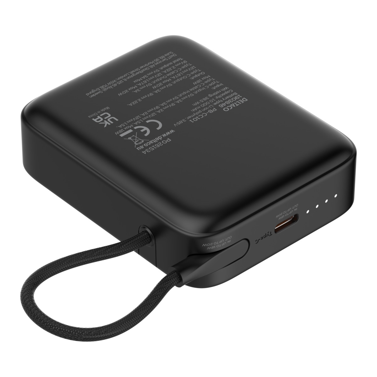 1x Ενσωματωμένο Καλώδιο USB-C