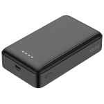 Deltaco Power bank 10.000 mAh, 1xUSB-C, 1x Ενσωματωμένο Καλώδιο USB-C, PD 20 W, Μαύρο PB-CC102 - Image 4