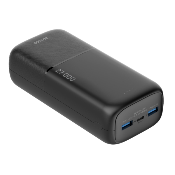 Deltaco Powerbank 27.000 mAh Fast Charge