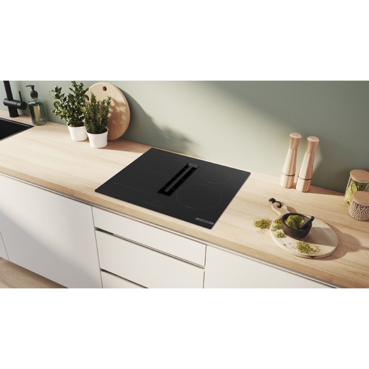 Bosch Serie 4 Επαγωγική Εστία Αυτόνομη με Απορροφητήρα & Λειτουργία Κλειδώματος 59.2x52.2εκ. PVS611B16E - Image 4