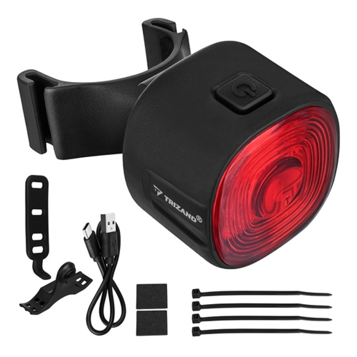 Trizand Οπίσθιο Φως Ποδηλάτου LED, 10lm, 6 Λειτουργίες IP66 00027562 - Image 3