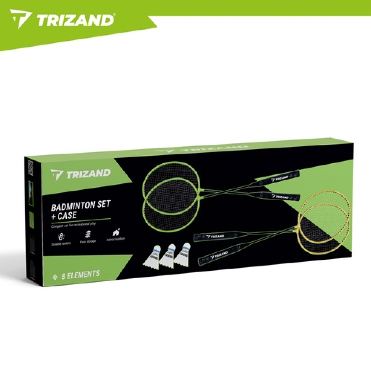 Trizand Σετ Badminton 4 Ρακέτες, 3 Φτερά Σε Θήκη 00027681 - Image 4