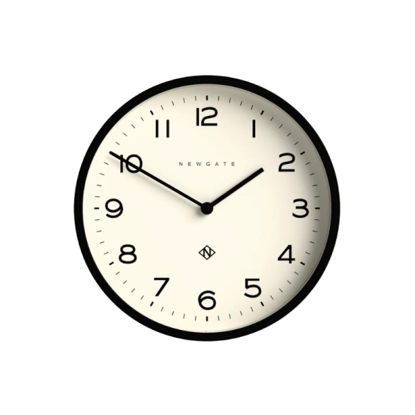 Newgate Αναλογικό Ρολόι Τοίχου Echo Number Four Quartz 30cm Ακρυλικό Μαύρο NUMFOU149K