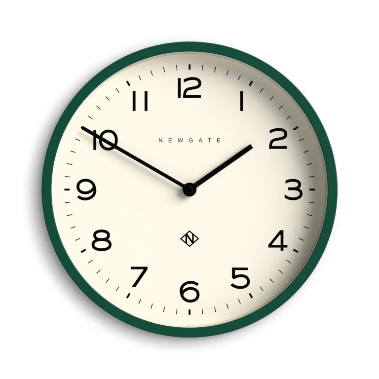 Newgate Αναλογικό Ρολόι Τοίχου Echo Number Four Quartz 30cm Ακρυλικό Eden Green - Πράσινο NUMFOU149EDG