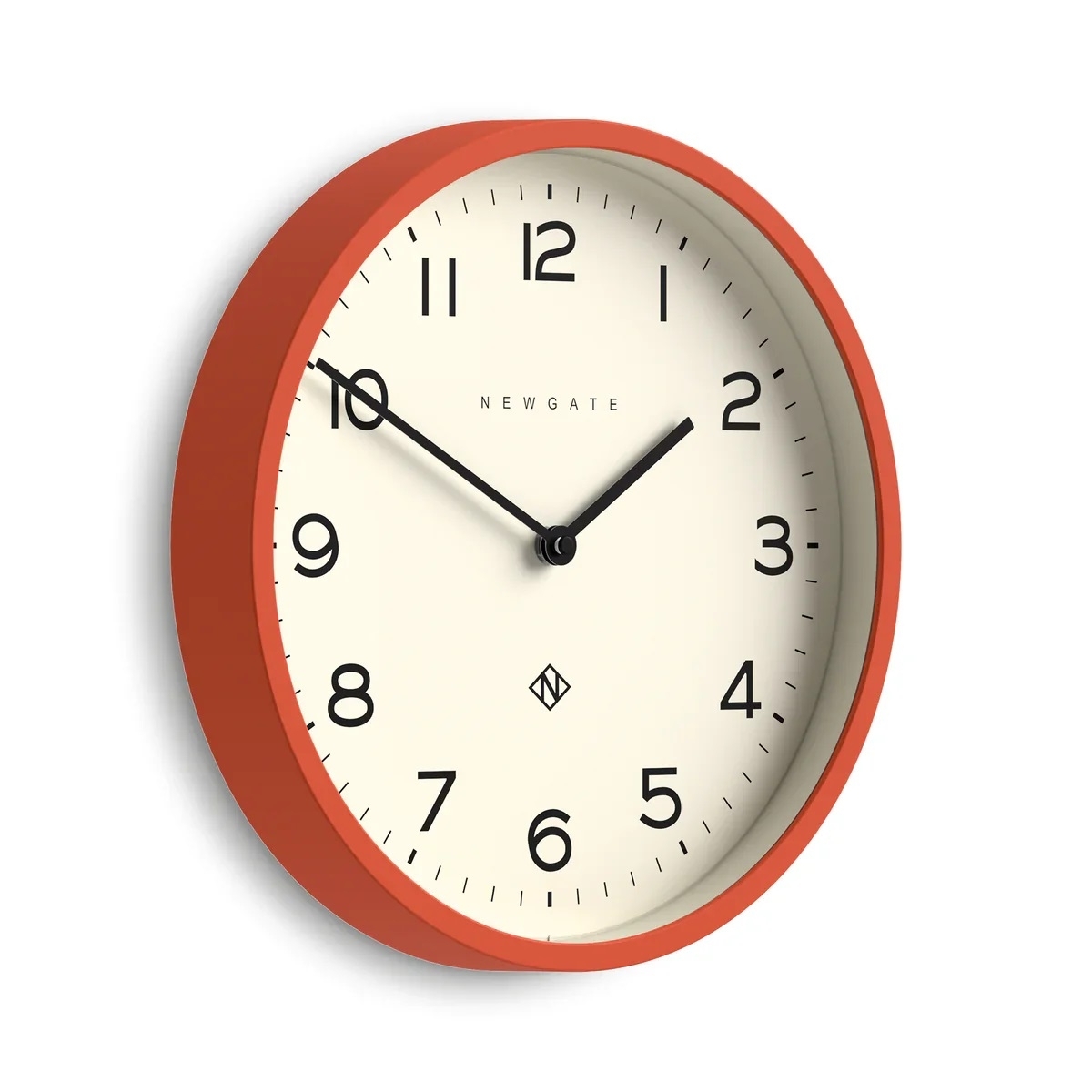 Newgate Αναλογικό Ρολόι Τοίχου Echo Number Four Quartz 30cm Ακρυλικό Pumkin Orange - Πορτοκαλί NUMFOU149PO - Image 2