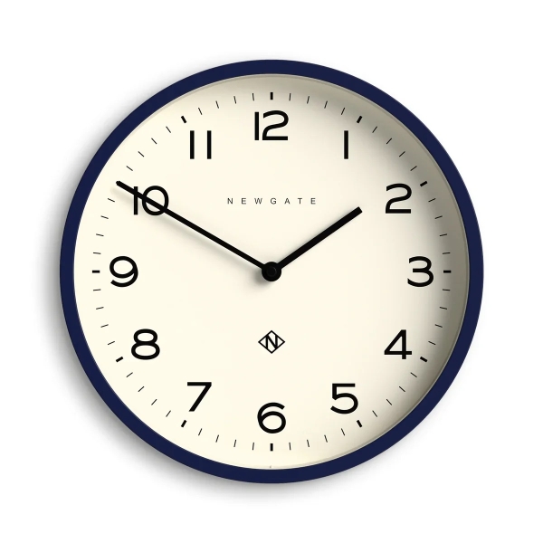 Newgate Αναλογικό Ρολόι Τοίχου Echo Number Four Quartz 30cm Ακρυλικό Midnight Blue - Μπλε NUMFOU149NB