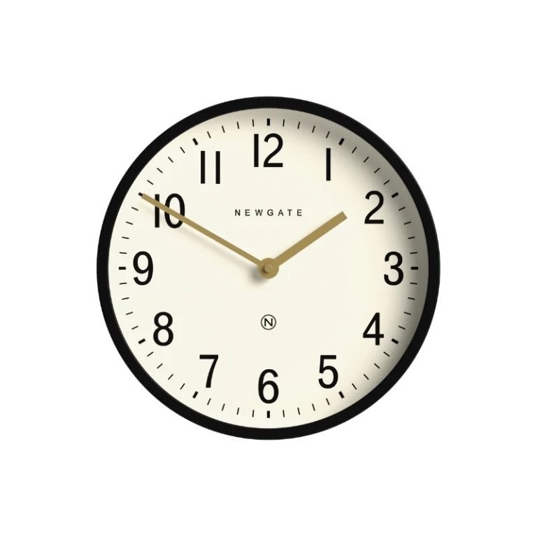 Newgate Αναλογικό Ρολόι Τοίχου Master Edwards Quartz 30cm Μεταλλικό Μαύρο LUGG371K