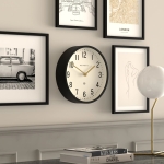Newgate Αναλογικό Ρολόι Τοίχου Master Edwards Quartz 30cm Μεταλλικό Μαύρο LUGG371K - Image 3