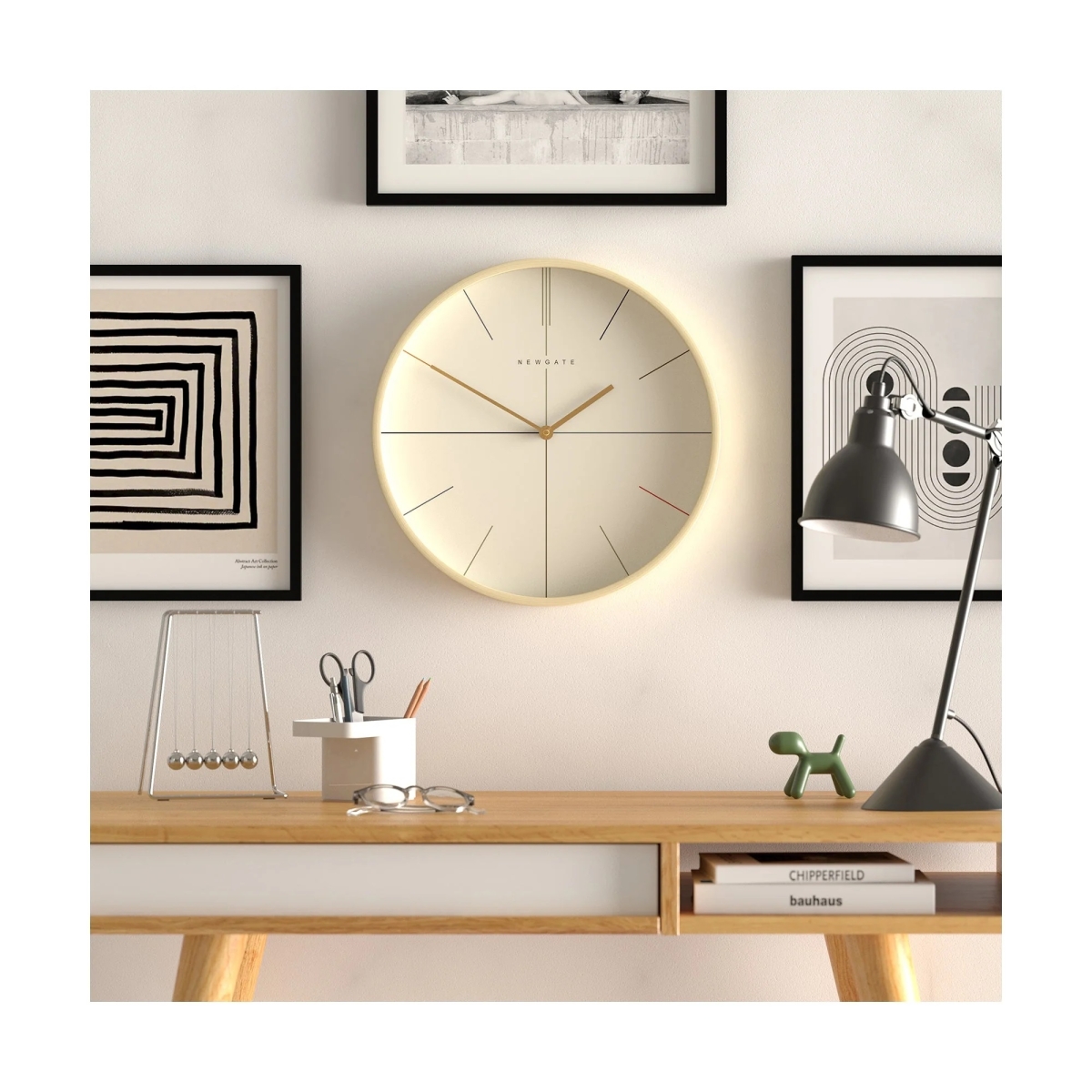 Newgate Αναλογικό Ρολόι Τοίχου Mr Clarke Hockey Quartz 40,5cm Pale Plywood - Μπεζ MRC378PLY40 - Image 3