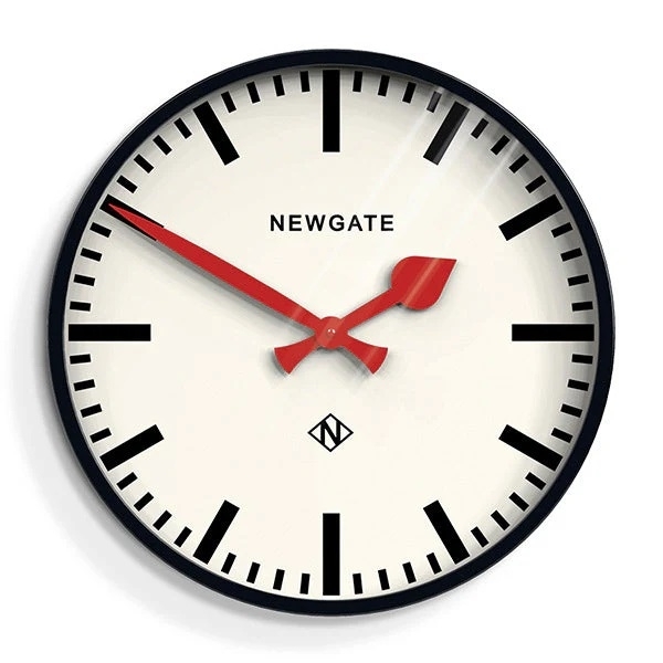 Newgate Αναλογικό Ρολόι Τοίχου Putney Quartz 45cm Μεταλλικό Μαύρο PUT390K