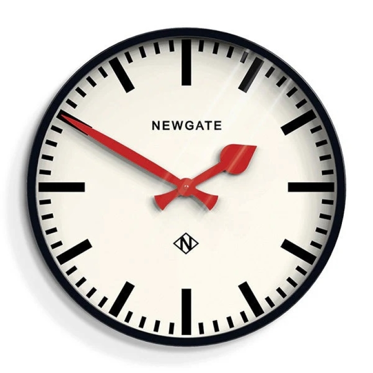 Newgate Αναλογικό Ρολόι Τοίχου Putney Quartz 45cm Μεταλλικό Μαύρο PUT390K
