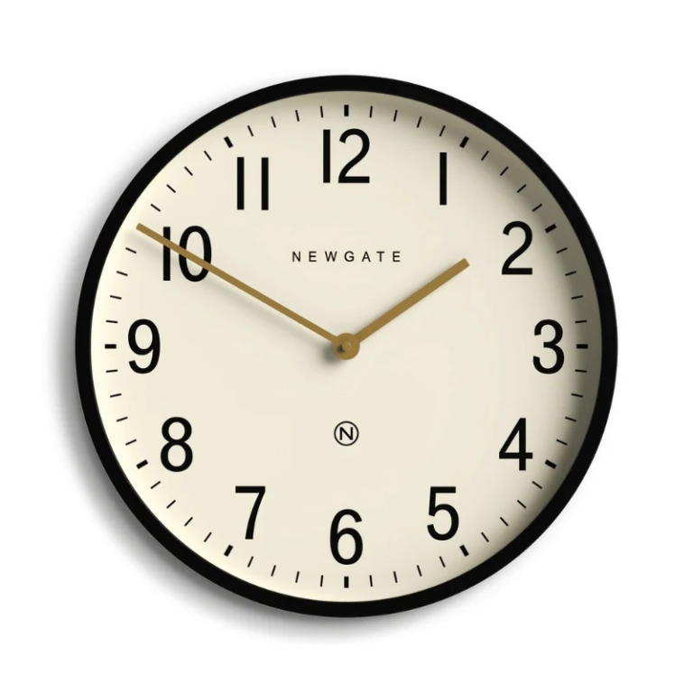 Newgate Αναλογικό Ρολόι Τοίχου Universal Arabic Quartz 43cm Μεταλλικό Μαύρο UNIV371K