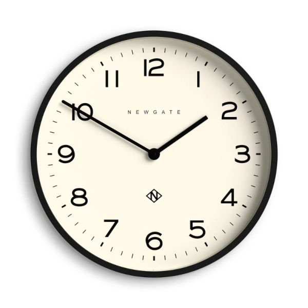 Newgate Αναλογικό Ρολόι Τοίχου Echo Number Two Quartz 45cm Ακρυλικό Μαύρο NUMTWO149K