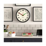 Newgate Αναλογικό Ρολόι Τοίχου Superstore Quartz 40cm Μεταλλικό Μαύρο SUPE216K - Image 3