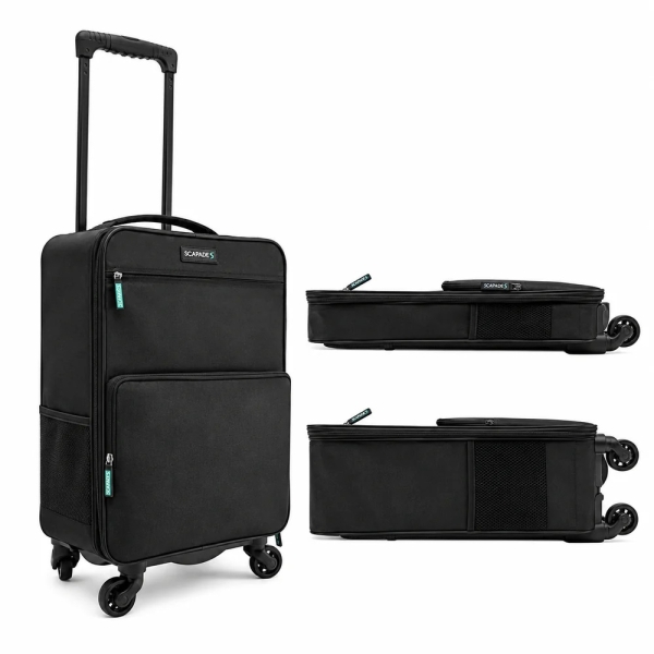 Scapade AirSlim Βαλίτσα Ταξιδίου Καμπίνας 4-Wheel Collapsible Airline Approved 55 x 35 x 20 cm