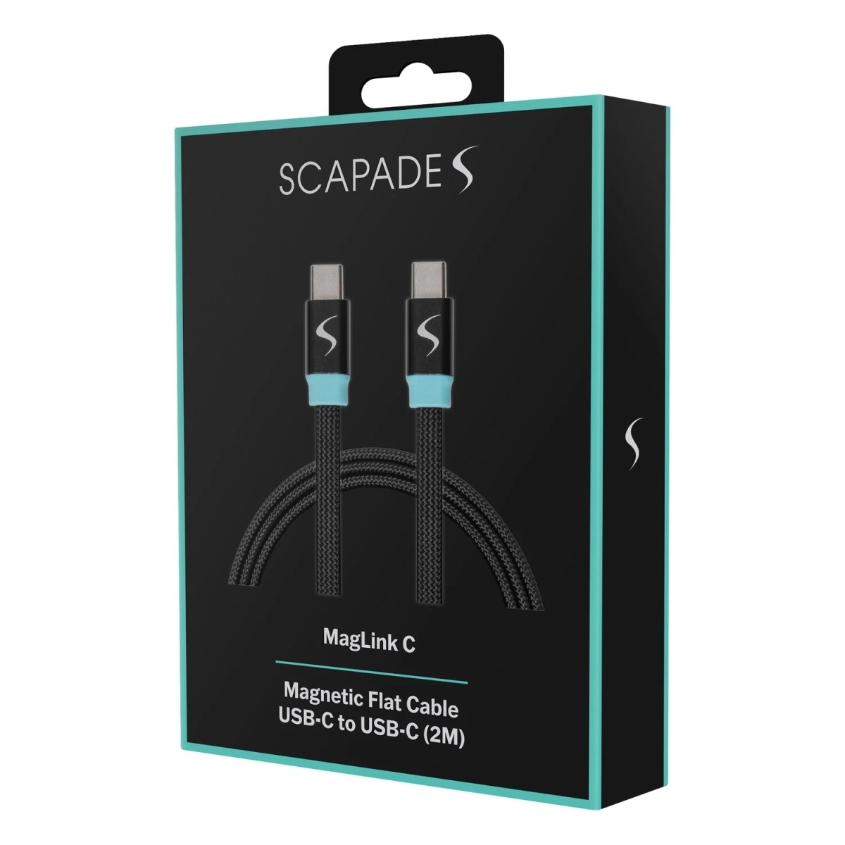 Scapade MagLink Καλώδιο Φόρτισης Magnetic Flat USB-C 2m Μαύρο - Image 3
