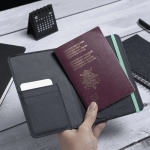 Scapade AirPass Passport Wallet Compatible with Apple Find My, Μαύρο - Image 2