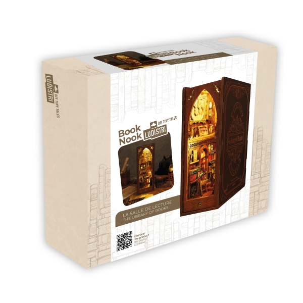 Ludistri DIY Book Nook – Reading Room (18.2x10x24.5 cm) BLU0004