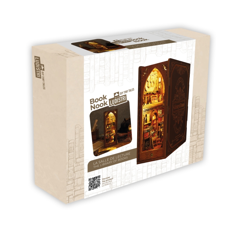 Ludistri DIY Book Nook – Reading Room (18.2x10x24.5 cm) BLU0004