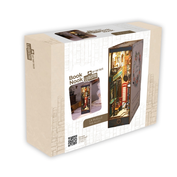 Ludistri DIY Book Nook – Alley (18.2x8.5x24.5 cm)