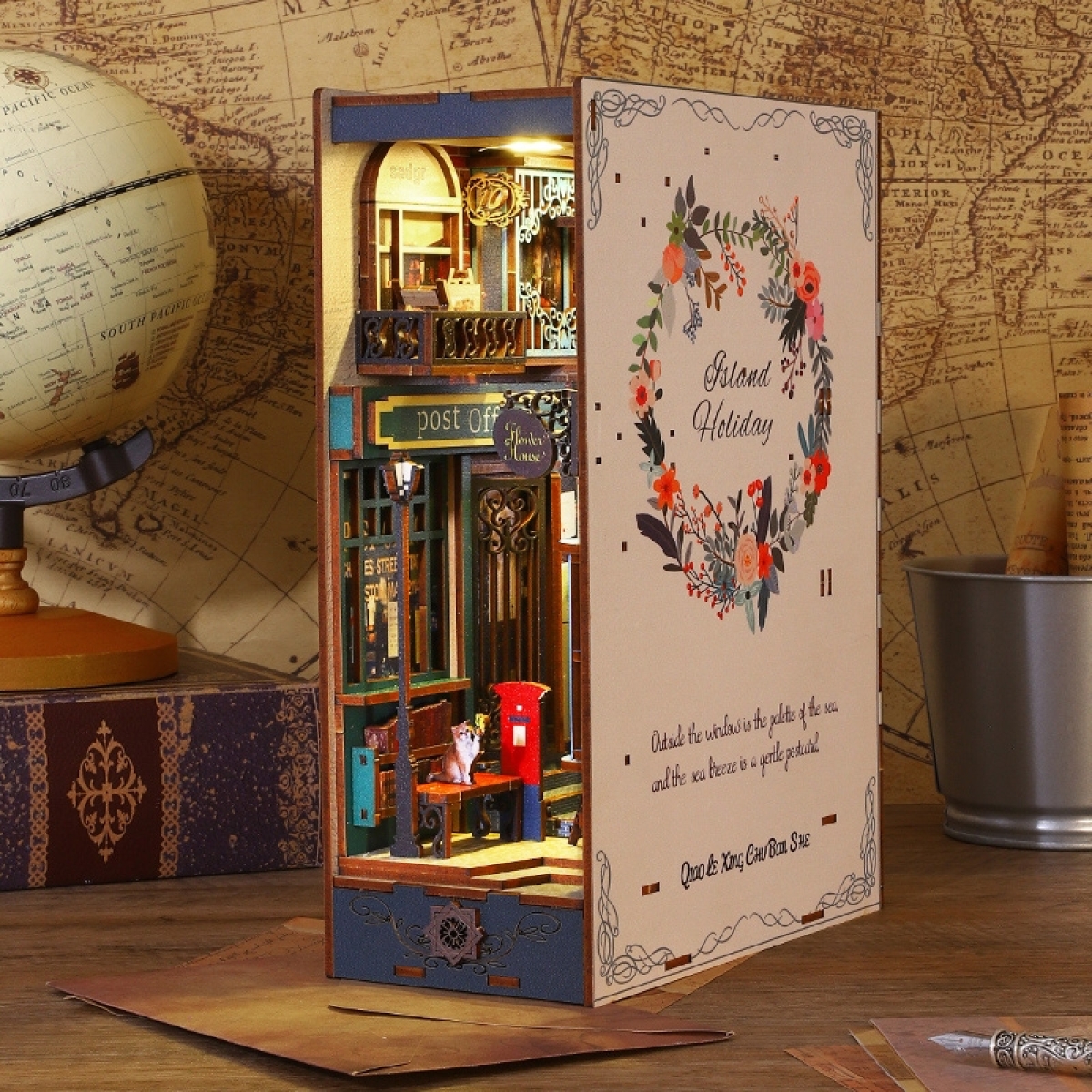 Ludistri DIY Book Nook – Alley (18.2x8.5x24.5 cm) - Image 3
