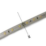 Αδιάβροχη Ταινία LED 50m Θερμό Φως 3000K IP65