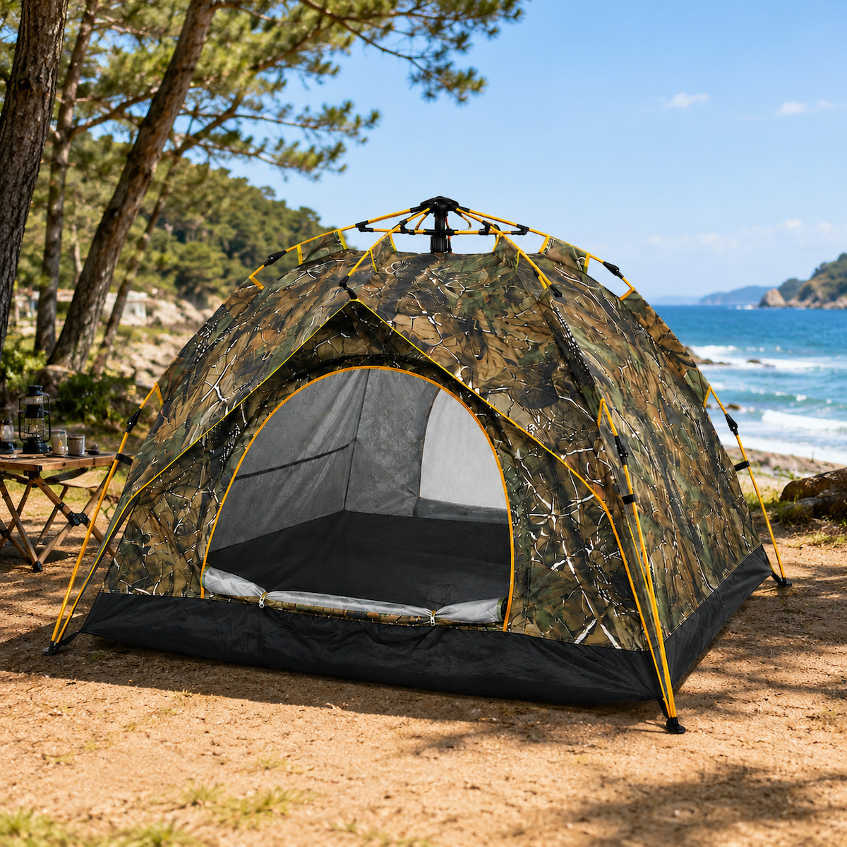 Αυτόματη Σκηνή Camping 2 Ατόμων 210x155x120cm HY-4 - Image 2