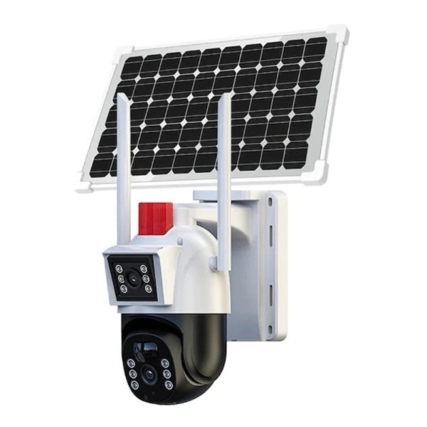 AI Ηλιακή Κάμερα Ασφαλείας WiFi PTZ 12MP Με Διπλό Φακό Και Ανίχνευση Ανθρώπων