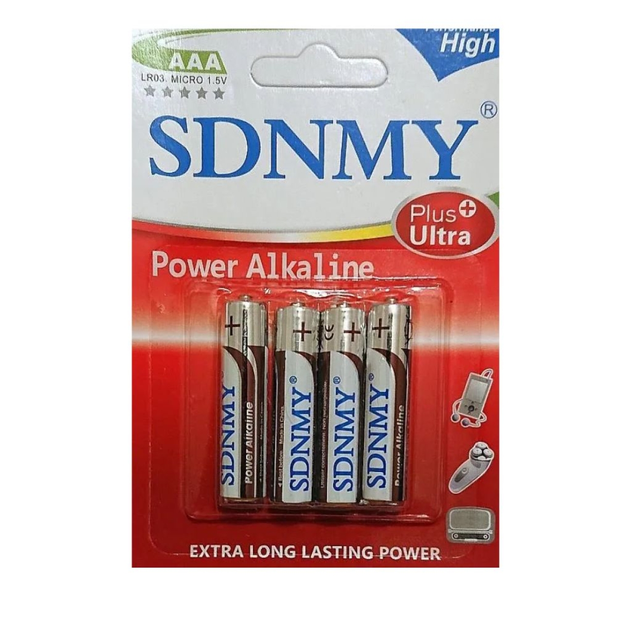 Αλκαλικές Μπαταρίες AAA SDMNY LR03 1,5V – 4 Τεμάχια