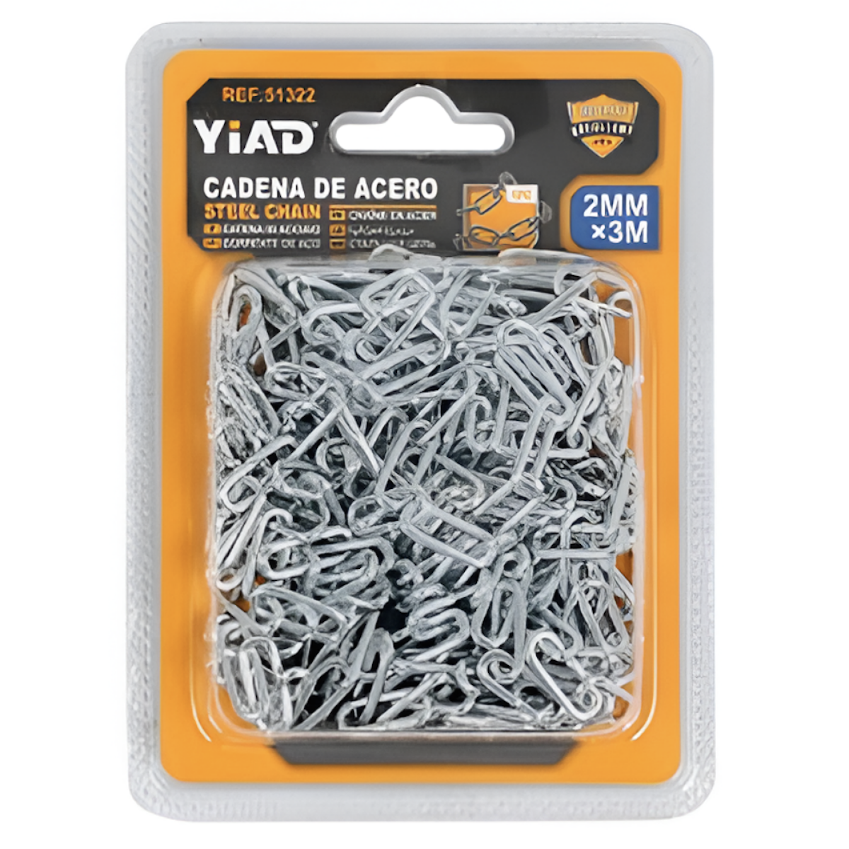 Αλυσίδα Γαλβανιζέ 2mm x 3m YiAD 51322