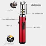 Αναπτήρας Jet Flame Βουτανίου Επαναγεμιζόμενος 360° με Ρυθμιζόμενη Φλόγα & Κλείδωμα Ασφαλείας ZC281 - Image 6
