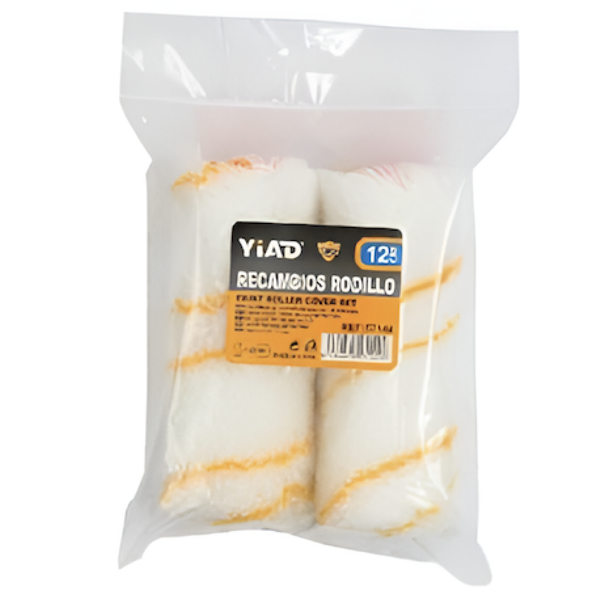 Ανταλλακτικά Ρολά Βαφής Acrylic Fiber 125mm Σετ 2 τμχ YiAD 57144