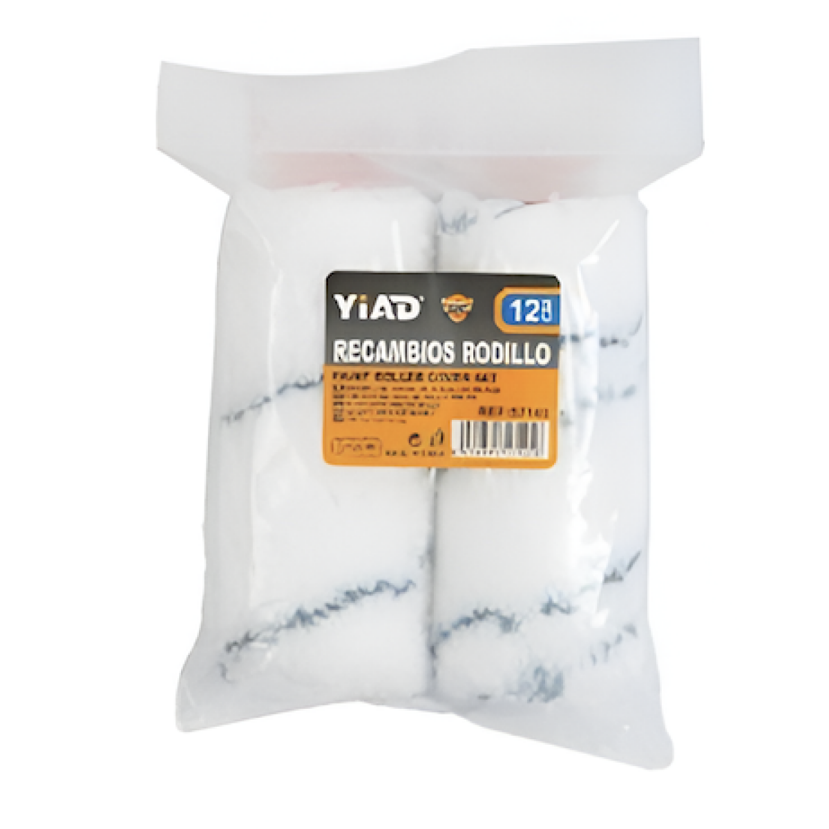 Ανταλλακτικά Ρολά Βαφής Super Fiber 125mm Σετ 2 τμχ YiAD 57145 - Image 2