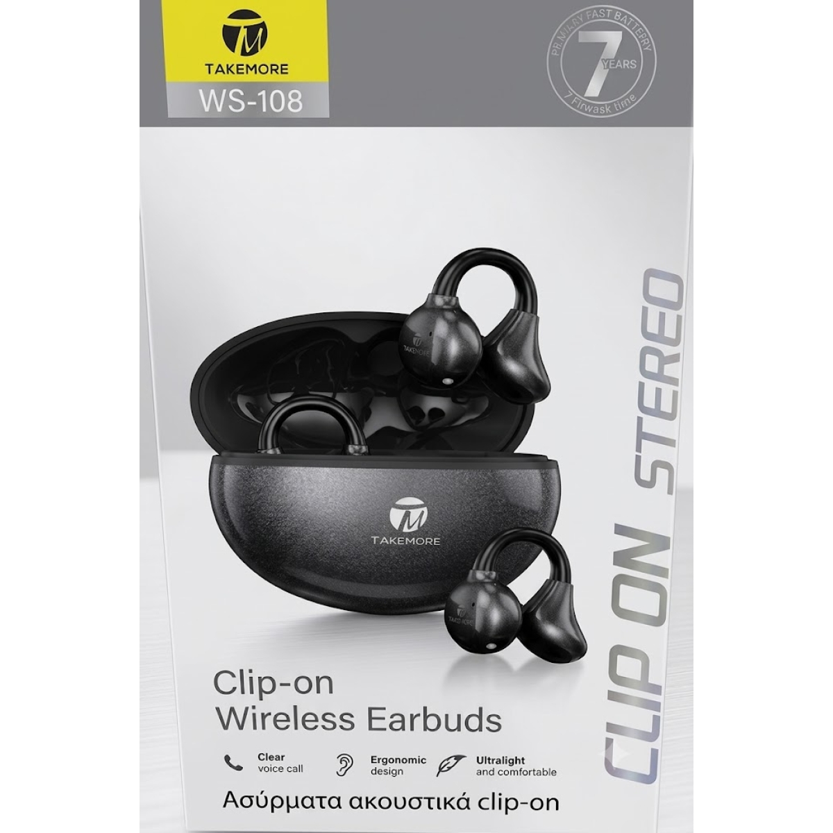 Ασύρματα Ακουστικά Clip-On Bluetooth Takemore WS-108 - Image 2