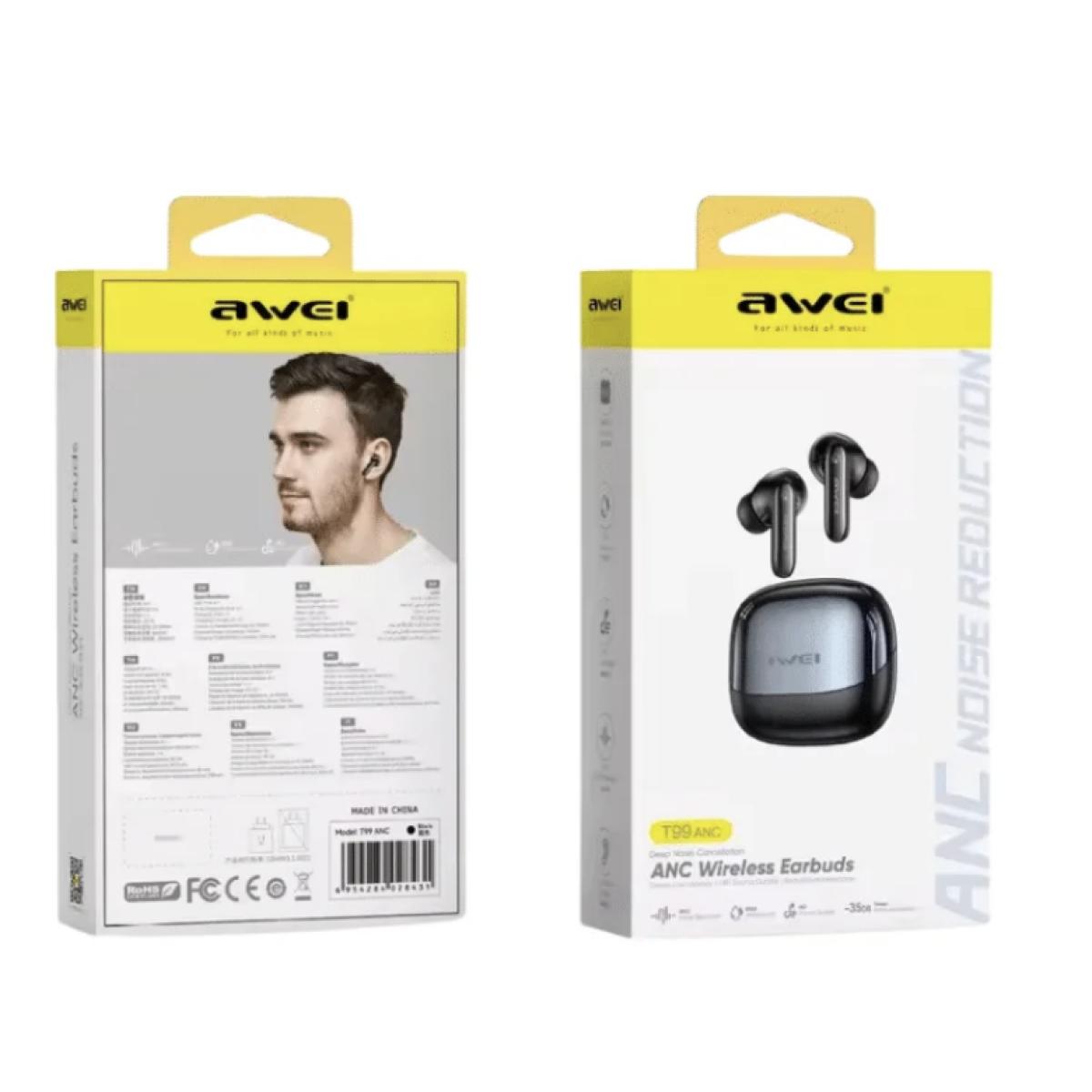 Ασύρματα Bluetooth Ακουστικά ANC Awei T99