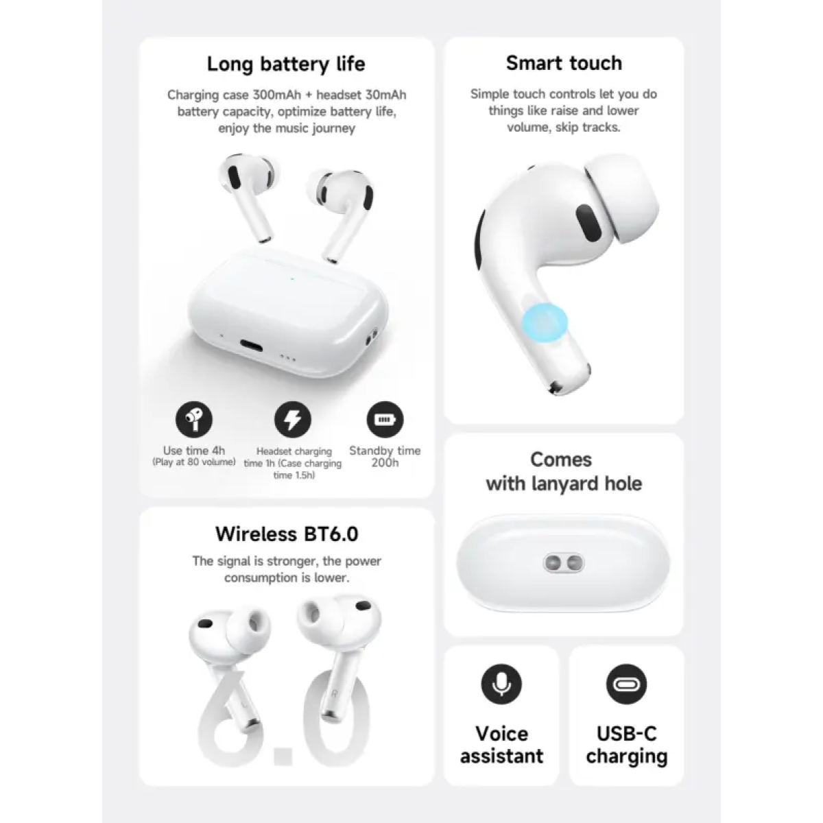 Ασύρματα Bluetooth Ακουστικά με AI Μετάφραση & Καρδιακό Παλμό Hoco EW98 - Image 3