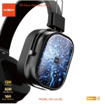 Ασύρματα Over-Ear Ακουστικά Bluetooth με Μείωση Θορύβου Moxom MX-WL102 Μαύρα - Image 3