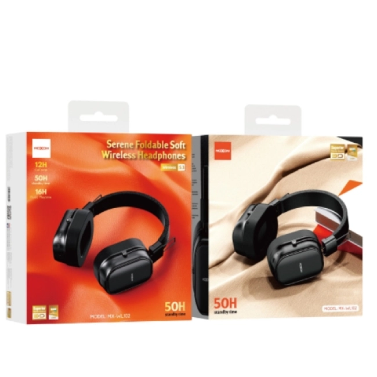 Ασύρματα Over-Ear Ακουστικά Bluetooth με Μείωση Θορύβου Moxom MX-WL102 Μαύρα - Image 5
