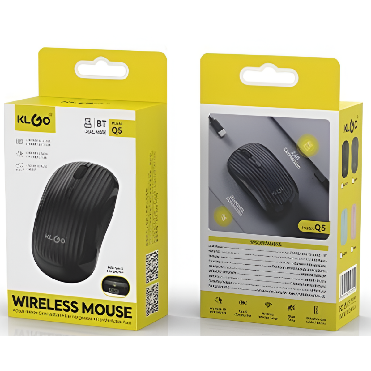 Ασύρματο Ποντίκι Bluetooth & 2.4G KLGO Q5 - Image 3