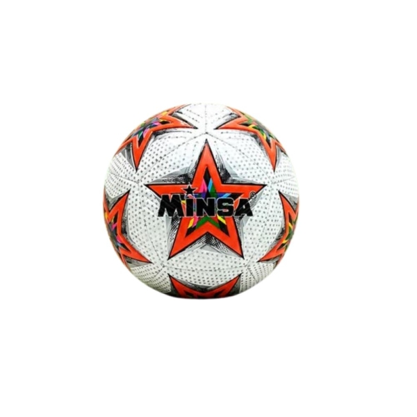 Μπάλα Ποδοσφαίρου Minsa No.5 0810B με Πολύχρωμο Σχέδιο