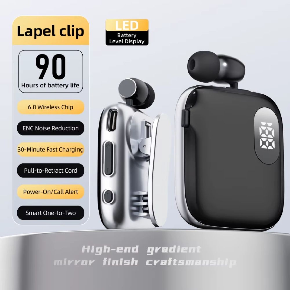 Bluetooth Ακουστικό K91 με ENC και Αυτονομία 90H