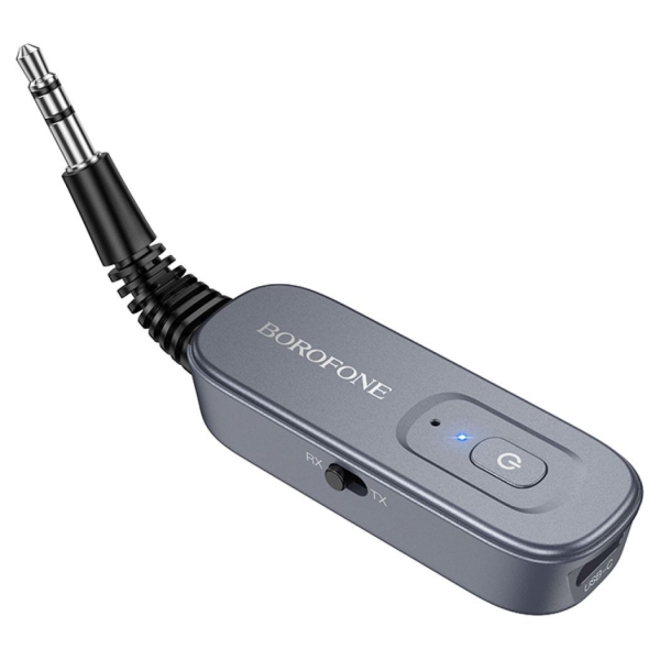 Bluetooth Receiver AUX 3.5mm με Bluetooth 5.4 Γκρι - Borofone BC51 Clear Way