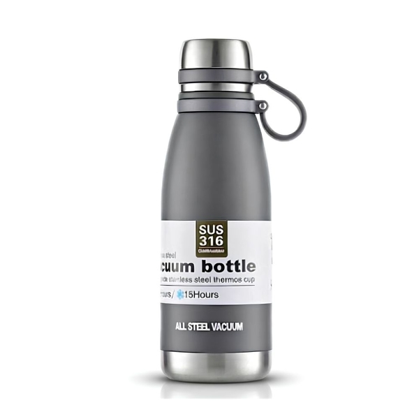 Μπουκάλι θερμός με ιμάντα μεταφοράς 1.2lt JB-6067 Γκρι