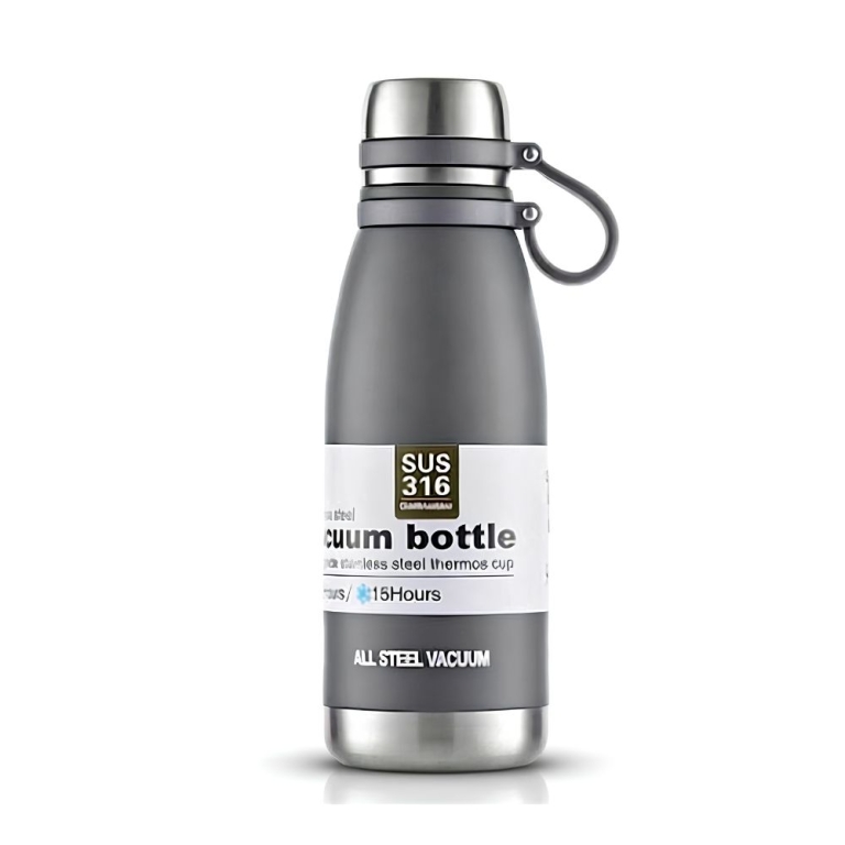 Μπουκάλι θερμός με ιμάντα μεταφοράς 1.2lt JB-6067 Γκρι