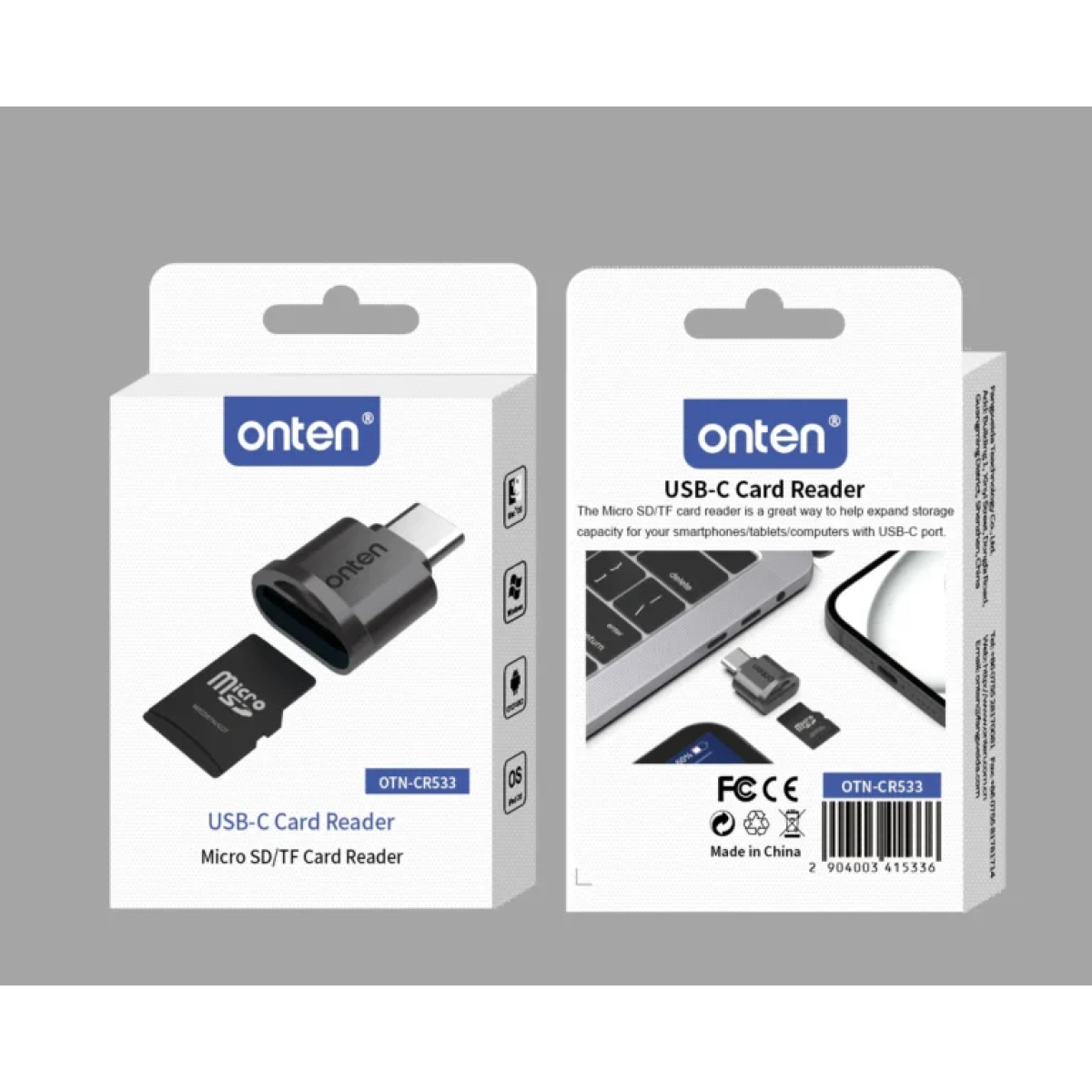 Card Reader Micro SD / TF USB Type-C Onten OTN-CR533 - Image 4